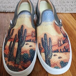 Vans Desert Print Slip-On Shoes